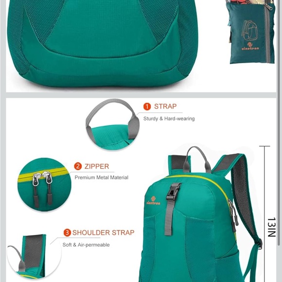 Sinotron 22L Lightweight Packable Hiking Backpack. - Picture 2 of 11